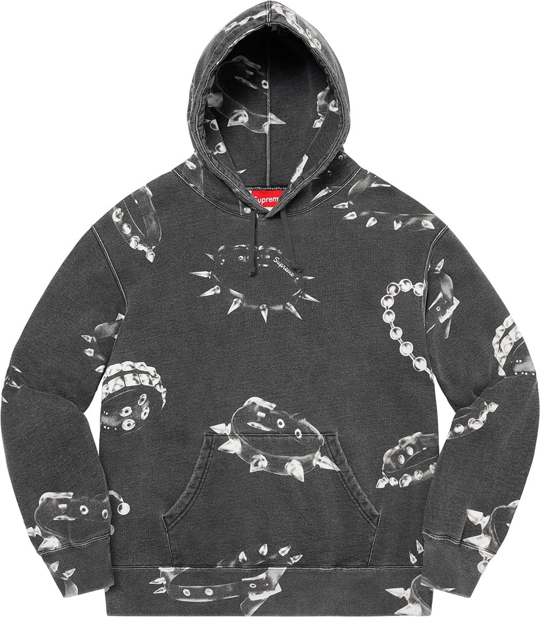 Studded Collars Hooded Sweatshirt view 2